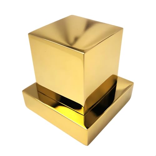 Acabamento Para Registro Quadrado Padrão Deca Dourado Brilhante