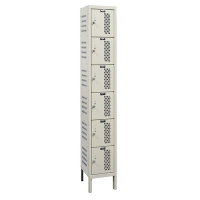 Heavy Duty Six Tiers Ventilated Stock Lockers Dimensions (W x D x H ...