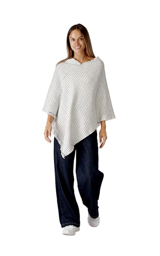Image of Women's Shawl Wrap Poncho Ruana Cape Cardigan Sweater Open Front for Fall Winter Spring