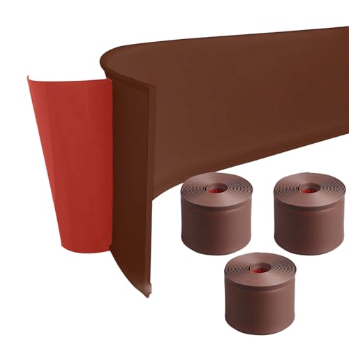 Rubber Baseboard.Baseboard Trim.(W) 5 Inch (L) 60 ft- Brown - Peel and Stick Baseboard Trim-Flexible molding Trim.Vinyl Baseboard.Cove Base.Wall Trim - Baseboard