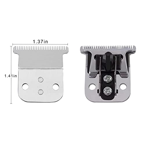 Replacement T-Blade Set for Andis D7/D8 Steel Blade, Compatible with Andis SlimLine Pro Li D7/D8 Hair Clipper Trimmer (silver)