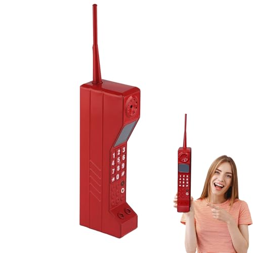 Téléphone des années 90 rouge pour réussir votre soirée rétro