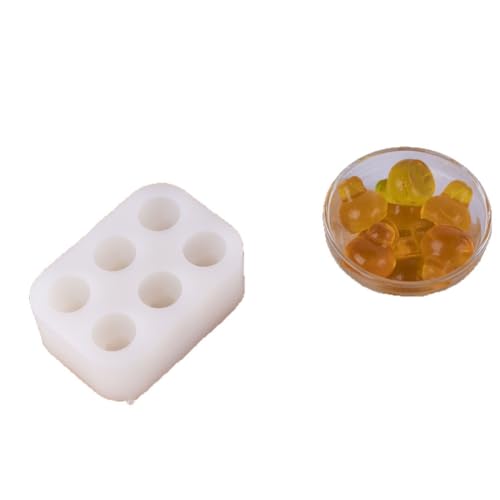Cjeuxnr Moldes de silicona antiadherentes para chocolate, dulces, gelatina, cubitos de hielo, galletas, cupcakes, pudín, gelatina, jabón, velas (pera otoñal)