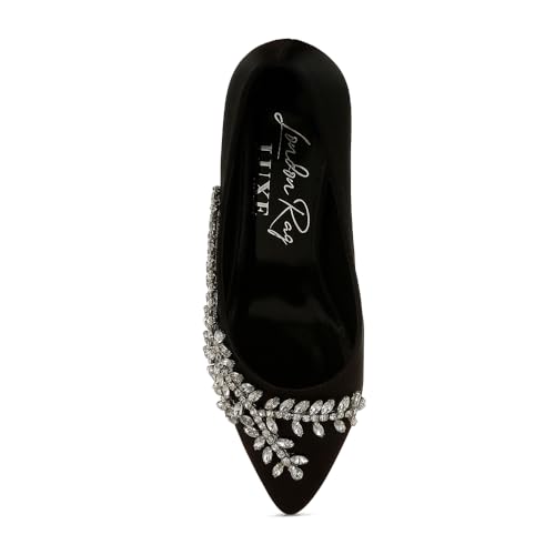 Abatina Satin Diamante Embellished Pumps4