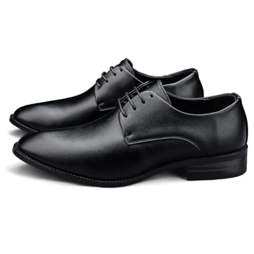 Men's Formal Dress Shoes Pointed Toe Oxfords Casual Lace Up Smart Stylish Shoes for Wedding Business Office