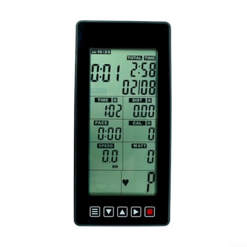 Velocímetro de monitor LCD para bicicletas estacionarias, Monitor de bicicleta interior multifunción, Contador analítico del odómetro de ciclo, Computadora de bicicleta de ejercicio