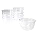 Homeford Clear Mini Round Plastic Appetizer Dessert Bowls, 3-Inch x 2-Inch, 12-Count