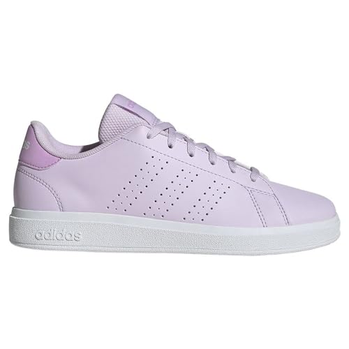 adidas Advantage Base 2.0 Kids Shoes Junior Sneakers for Unisex Children, Ice Lavender Bliss Lilac Cloud White, 4.5 UK