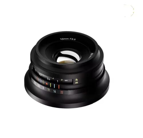 Camera Lens, Lente de Enfoque Fijo Ultra Gran Angular APS-C de 10 mm F3.5 y 108°, Compatible con monturas Sony E, Fujifilm XF, Nikon Z Micro M4/3.(M4/3)