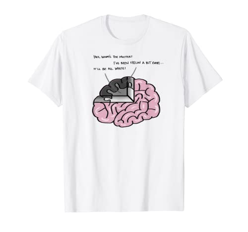 Neuroscience Grigio & Bianco Nerd Science Pun Matter T-Shirt Maglietta
