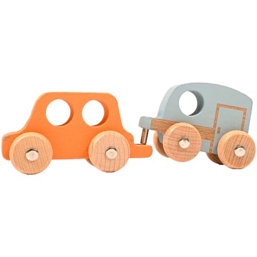 tickit Rainbow Wooden Vehicles - Set of 12 - Small, Chunky Cars - for Ages by tickit - Used condition - Image 7