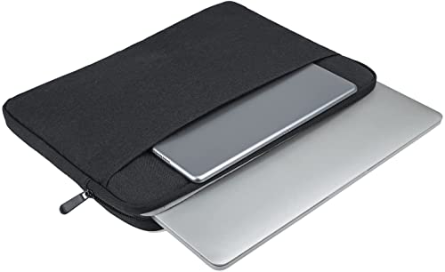 Image of Dynotrek 14 Inch Laptop Sleeve Case Cover with Handle Shockproof Protective Notebook Bag with Accessory Pocket, Durable Carrying Laptop Compatible for MacBook HP Lenovo Dell Asus Acer, Black