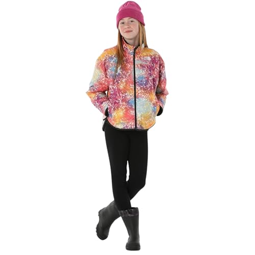 Image of THE NORTH FACE Girls Reversible Shasta Full Zip Jacket | Puffer Coat With Synthetic Insulation, Fleece Lined, Water Repellent