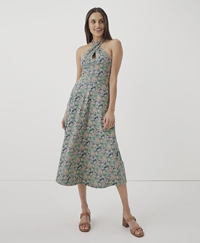 Image of Pact Organic Cotton Women's Fit & Flare Halter Dress