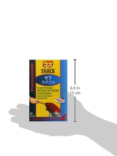 sera Koi Snack Nature 20 St (35 g) - Koifutter - der Snack zur Fütterung aus der Hand
