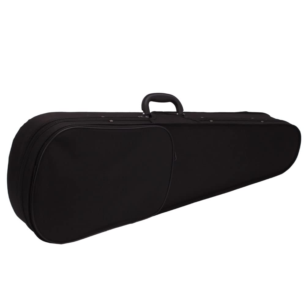 Bonnlo Violinenset in 4/4-Größe für Anfänger/Erwachsene/Kinder, Geige mit Etui, Bogensehne, Gefederte Schulterstütze, Kolophonium, Schwarz
