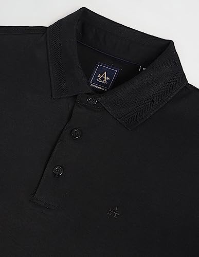 Image of Arrow Men's Cotton Solid Regular Fit Polo Shirts