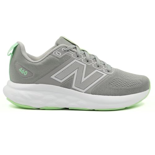 Tenis New Balance 460 V4 Feminino, Cinza Claro/Verde Claro, 37