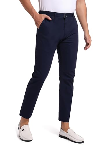 ziilay Chino Hose Herren 7/8 Slim Fit Kurze Leichte Sommerhose Cropped Dünner Leichter Stoff Stretch DBL33W29L