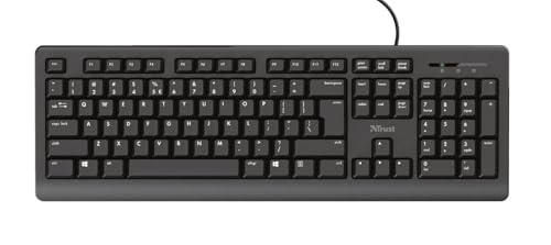 Trust Primo Ungarische QWERTZ USB-Tastatur, Schwarz