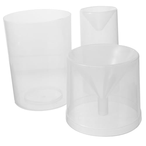 Hemoton Rain Gauge for Garden 3 Pack Large Rain Measure Tube Stand Measuring Tools for Science Classroom