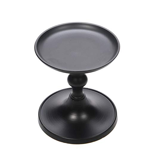 Alternative view of Hosley Antique Bronze Pillar Holder, 5" High. Ideal Gift for Wedding, Party, Special Occasion or as a Candle Holder. W1