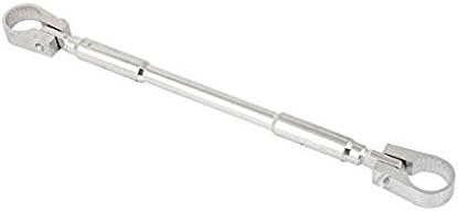 Handlebar Cross Bar Steering Wheel Strength Lever Bar (Silver) Universal for All Bikes