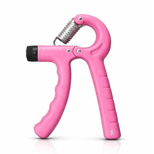 Image of Btag Hand Gripper - Adjustable Grip Strengthener for Forearm, Wrist & Finger Workout Men & Women Capacity 60 kg (Pink)