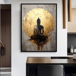 Impression sur toile Bouddha grand format déco murale zen