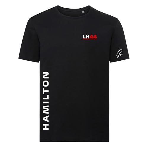 Studio 24 T-Shirt Signature Collection Lewis Hamilton T-Shirt 2025 NEW TEAM COLOURS 44 Racing Tee (Black L)