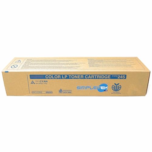 Toner cyan Ricoh 1834543 compatible Simpletek Type 245 cartouche laser reconditionnée