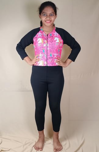 Image of Aqua Holic Unisex Swimming And Skating Full Suit For Girls - Comfortable, Quick-Dry,UV Protection, Stretchable Fabric