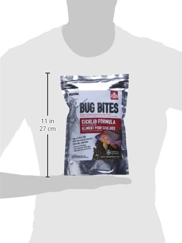 Nutrafin Bug Bites Cichlid Formula – Medium to Large Fish - 5-7 mm pellets – 450 g - Image 4