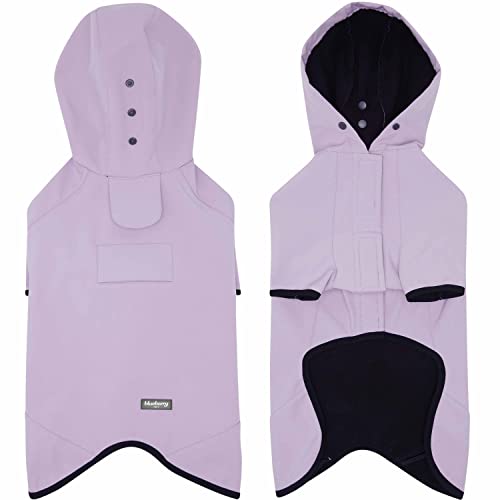 Coupe-vent à capuche avec laisse pour chien imperméable softshell - 2