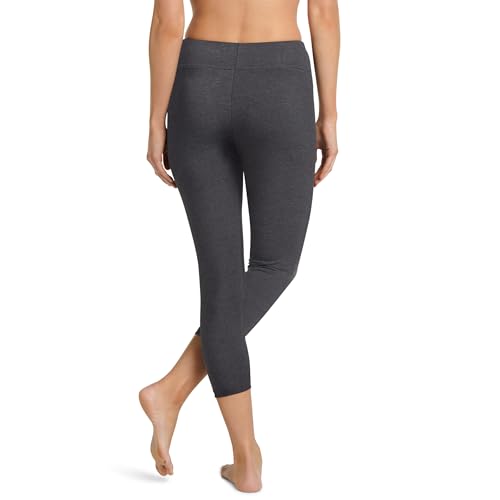 Jockey Women's Activewear Cotton Stretch Capri Legging, Charcoal Grey Heather, 2XL - image 2