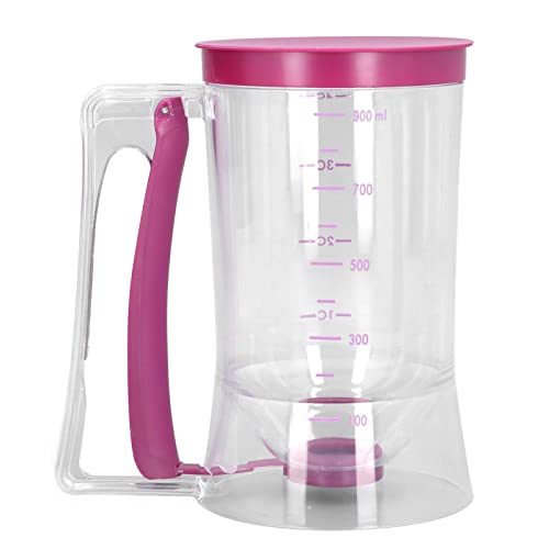 FLEXMAN Pancake Batter Dispenser, Wide Opening Batter Separator, Batter Cream Speratator with Trigger Handle for Waffles, Muffins, Chocolate Cakes