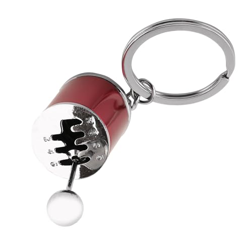 Speciaggio a Stick a a Keyring Auto Calketchain per Ventole di Auto Design Compatto con Azione Mobile in Anelli di Chiave in Lega Automatica Creativa rosso