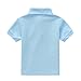 Kids Boys Polo Shirts Unisex Youth Short Sleeve Solid Color Button Shirt Cute Crewneck Fashion Basic Tee Tops 8-15Y 10-11 Year Sky Blue