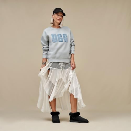 UGG womens Madeline Fuzzy Logo Crewneck2