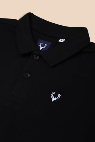 Image of Allen Solly Boys' Pique Polo T-Shirt | Solid | Soft Cotton Pique | Regular Fit | School & Smart Casual Wear