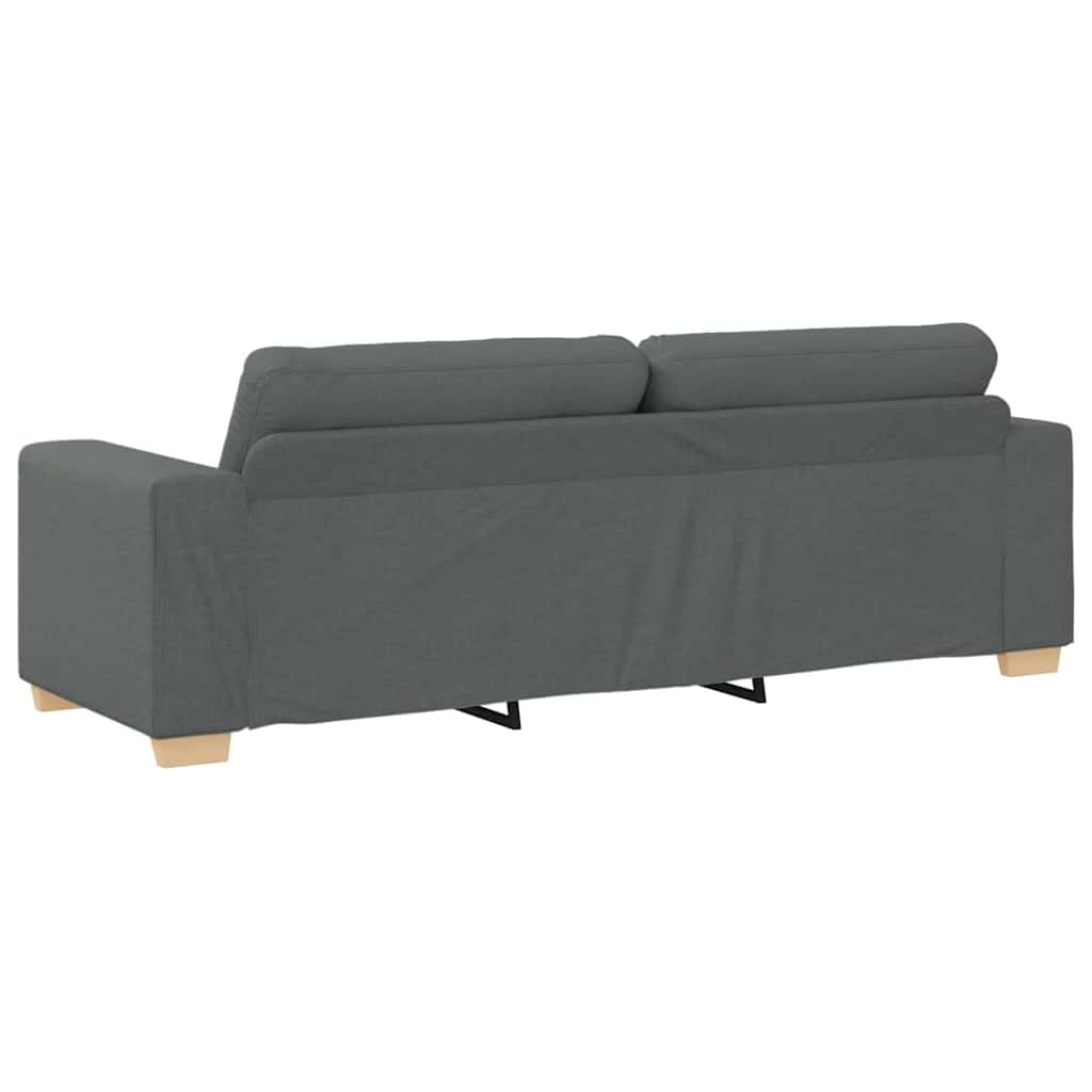 vidaXL 3-Sitzer-Sofa Dunkelgrau 220x78x80 cm Stoff