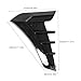 Keenso Side Vent Cover,1 Pair Rubber Car Front Fender Vent Cover Trim Decoration Sticker Universal for Most Cars Baffles/Guard Strips/Friction Strips