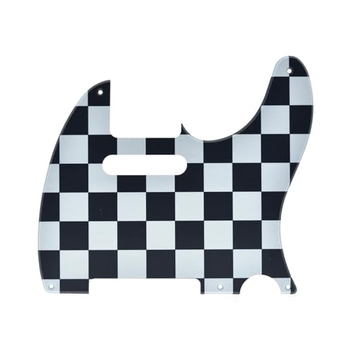 Pickguard pour guitare Tele vintage 5 trous en plastique noir pour protection et restauration