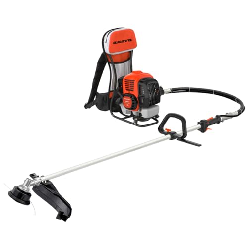 ANOVA - Desbrozadora Gasolina | 2,5 HP - 1,9 KW | 52,8 CC | 10,3 KG | Ø Barra 26MM | Longitud Total de Tubo 2,37 M | para Limpieza de Maleza, Hierba Alta y Mantenimiento de Terrenos | Diseño Robusto
