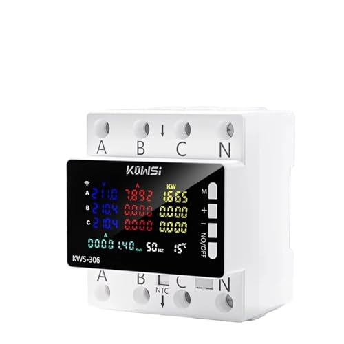 Compteur d'énergie triphasé KWS-306 pour stopper le gaspillage d'électricité