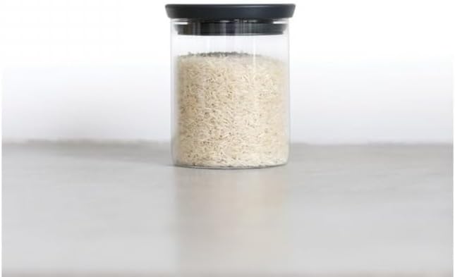 Brabantia Stackable Glass Jar, 0.6 L