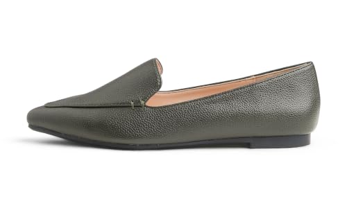 Image of FEVERSOLE Women's Loafer Flat Pointed Fashion Slip On Comfort Driving Office Shoes