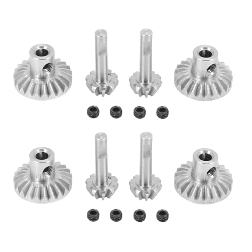 RC���[�V���O�p�[�c For Wpl For C14 C24 B14 B24 B16 B36 For MN D90 D99 For MN99S �X�`�[���t�����g���A�A�N�X���M�A�h���C�u�V���t�g�M�ARC�J�[�A�b�v�O���[�h�p�[�c�A�N�Z�T���[(8pcs Silv