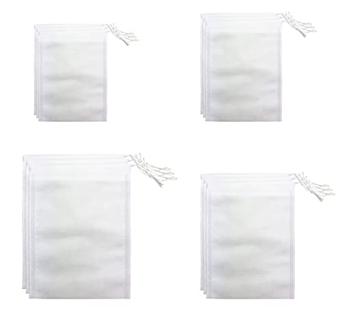 300 bolsas de filtro de té, bolsas de té desechables para té suelto, infusor de té natural para viajes en casa, oficina, 4 tamaños