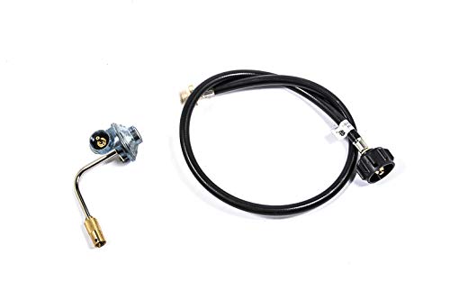 Replace parts 3 Feet Propane Adapter Hose 1 lb to 20 lb Converter and Gas Regulator fit for Blackstone 17”, 22” Tabletop, and The Dash Griddles